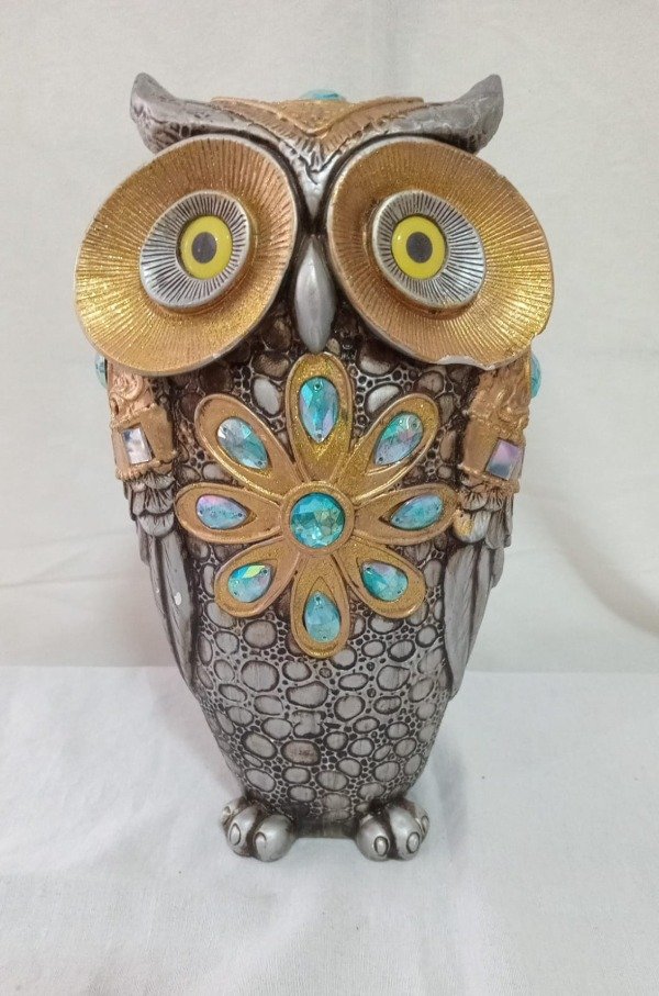 Producto - LECHUZA YESO - Con turqueza