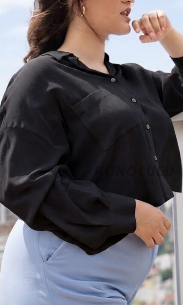 Producto - Camisa de Lino Negro - 1