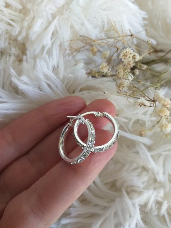 Producto - ABA0161 Argolla borde strass