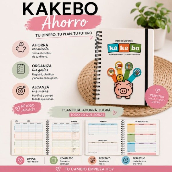 Producto - PDF -  Kakebo Ahorro (Perpetuo)