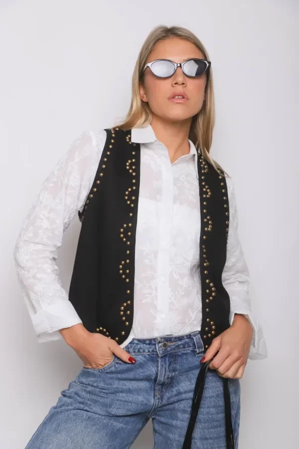 Producto - Chaleco RAWSON Gamuza Tachas - 2