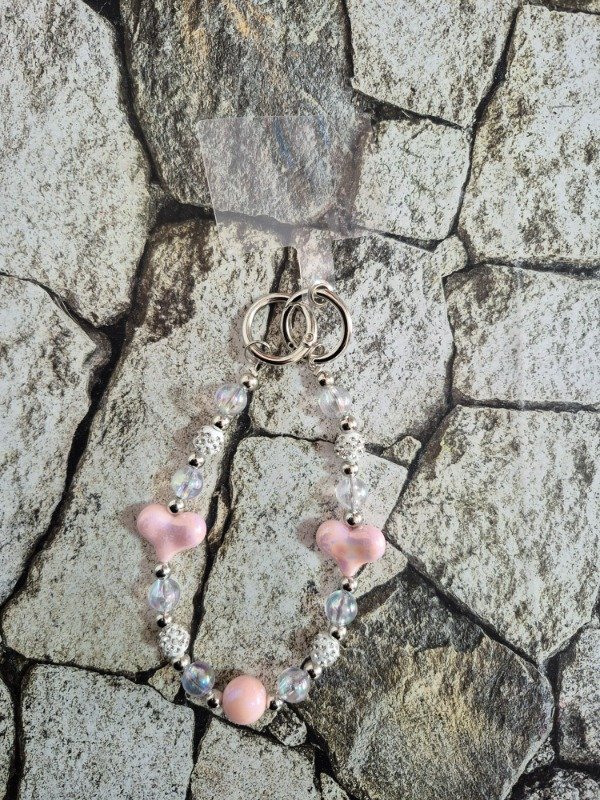 Producto - Holder perlas con adaptador corazón rosa