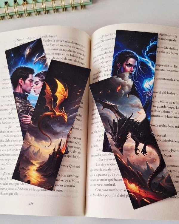 Producto - Pack marcapáginas "Alas de Sangre"