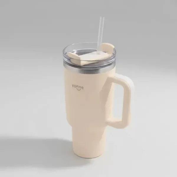 Producto - Vaso Termico Vonne Con Sorbete 1,18l Ultraresistente Outdoor Crema Lisa