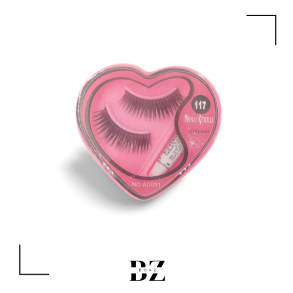 Producto - PESTAÑAS X 12 EN CAJITA CORAZON 726-1