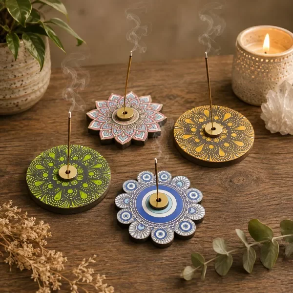 Producto - PORTA SAHUMERIO MANDALA MDF
