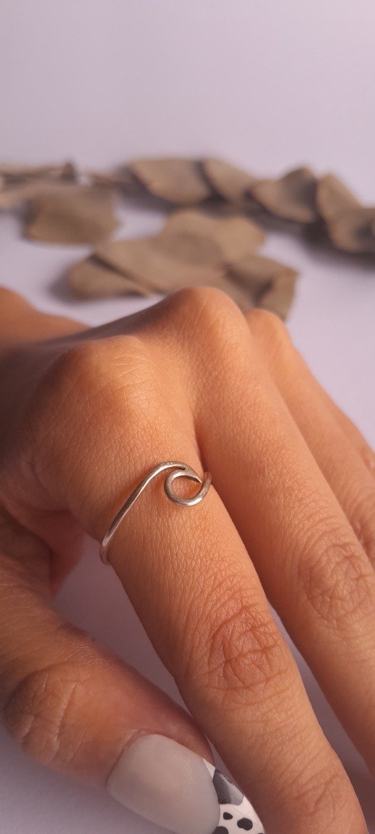 Producto - Anillo plata ola