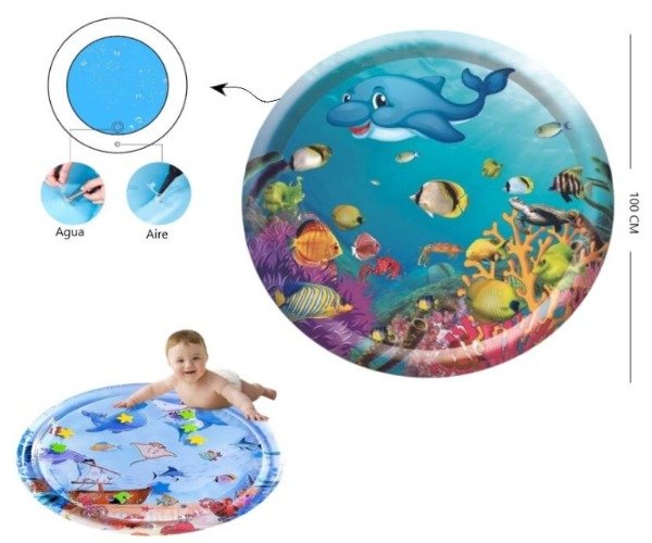 Producto - Alfombra Sensorial De Agua Circular 100 POR 100