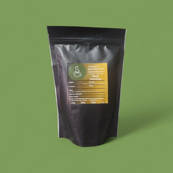 Producto - Blend Salustiano. Origen Brasil Colombia. Natural x 250gr. y 125gr.