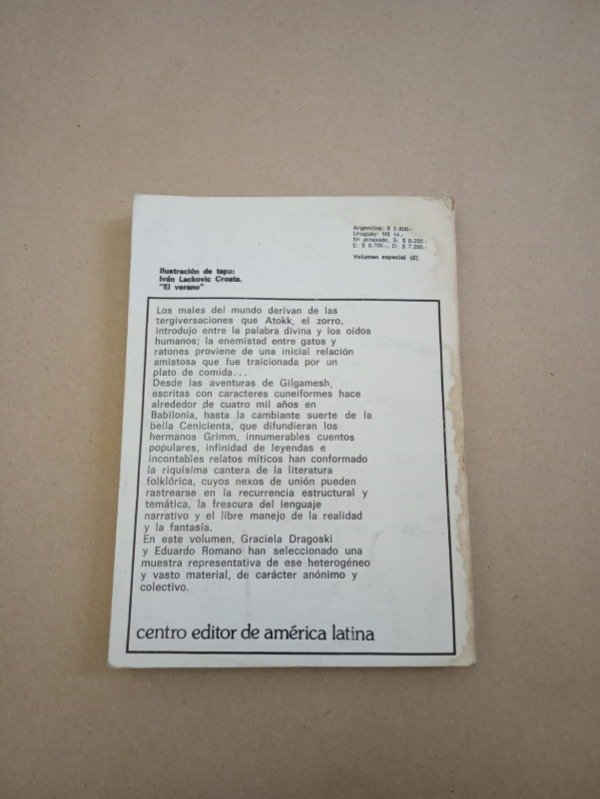 Producto - Leyendas y cuentos floklóricos - Autores varios - CEAL 1981 - 1