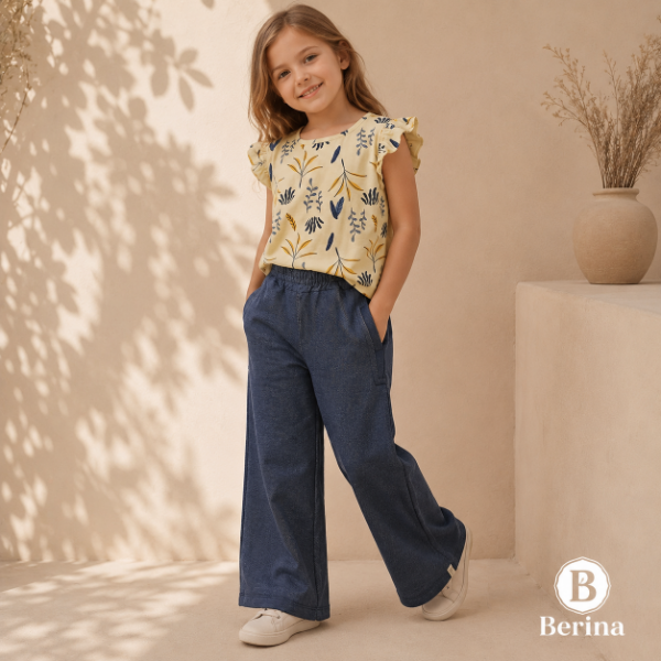 Producto - Pantalón Palazzo Rústico Simil Jean