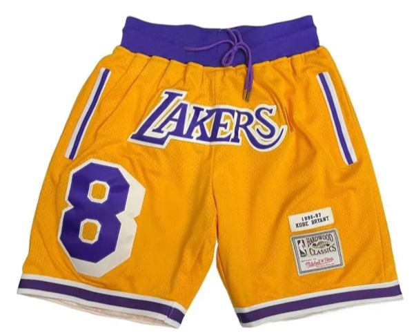 Producto - Short Angeles Lakers Nba Just Don Amarillo Retro 1996/97 - 0