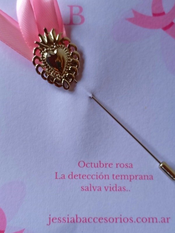 Producto - Prendedor pin corazón rosa - 0
