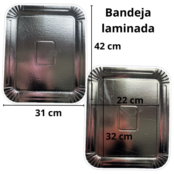 Producto - Bandeja de Cartón Laminada 42x31 cm