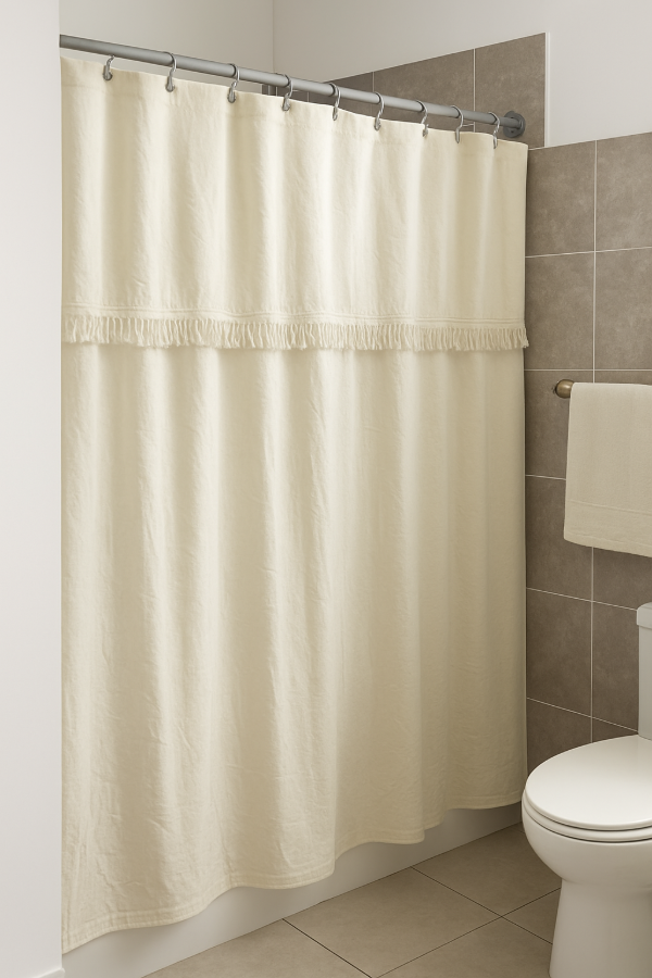 Producto - Cortina de baño off white