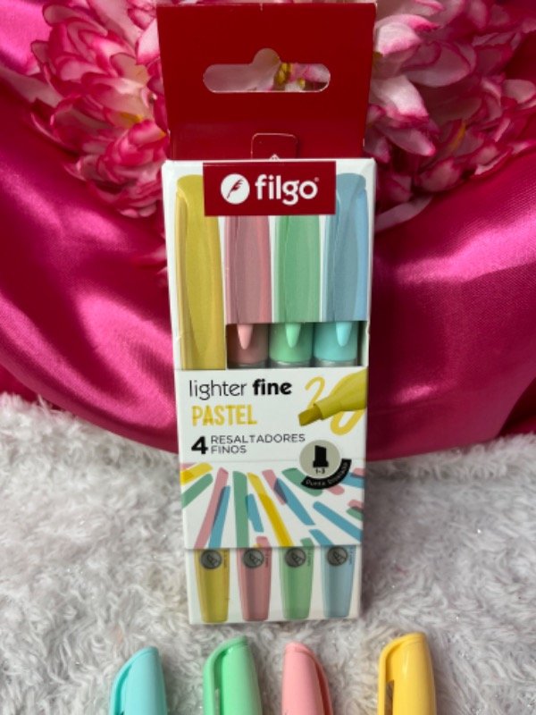 Producto - Resaltadores finos x4 filgo-Pasteles