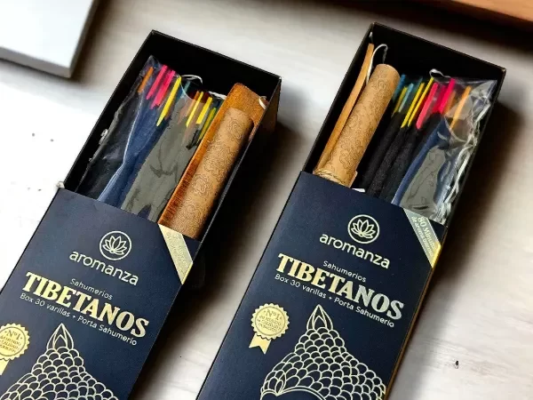 Producto - Box sahumerios tibetanos x30 varillas - Aromanza - 4