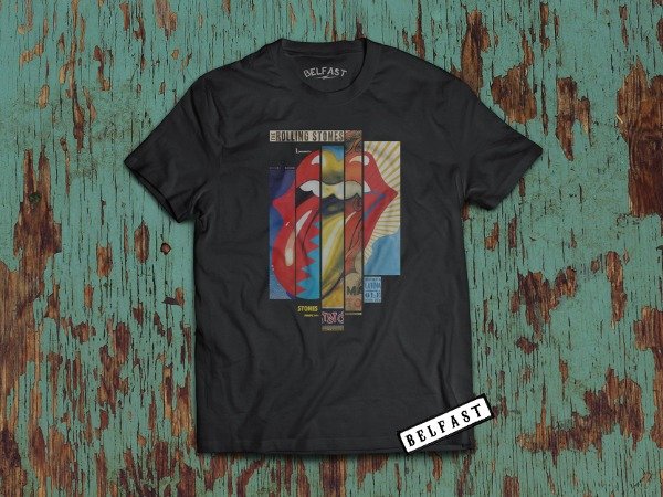 remera rolling stones ole tour collage