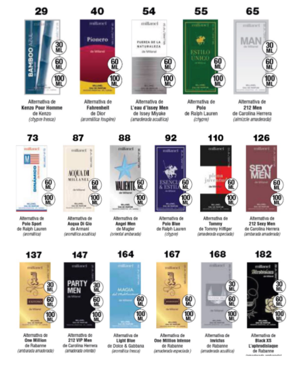 Producto - Alternativas Masculinas de 60ml Millanel - 1