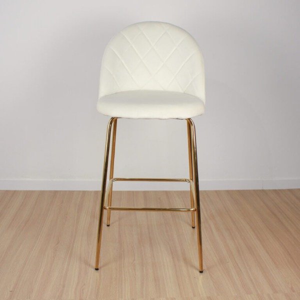 Producto - BANQUETA PRINCE PATA DORADA NATURAL - 1