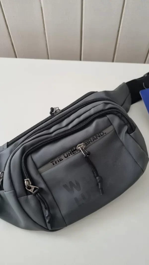 Producto - Riñonera impermeable gris Wander lust unisex