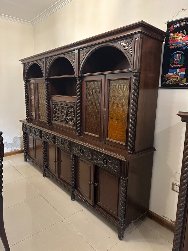 Producto - CRISTALERO ESPAÑOL TALLADO CEDRO MACIZO 258x51x195 #10906