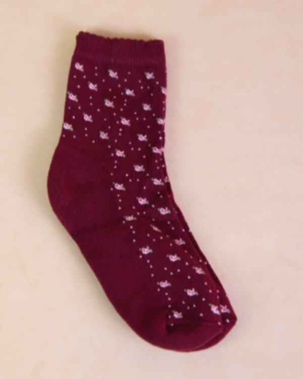 Producto - MEDIAS ENCANTO - PETALO DE MIEL BORDÓ