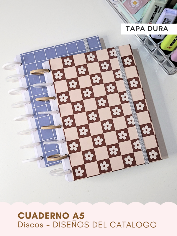 Producto - Cuaderno A5 tapa dura - Sistemas de Discos - DISEÑO A ELECCION