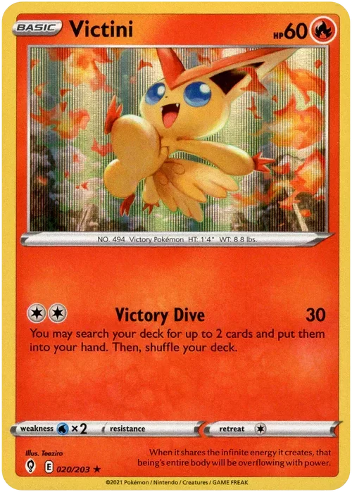 Producto - Victini - 020/203 - Evolving Skies - Holo