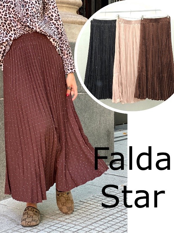 Producto - Falda Plizada CON STRASS