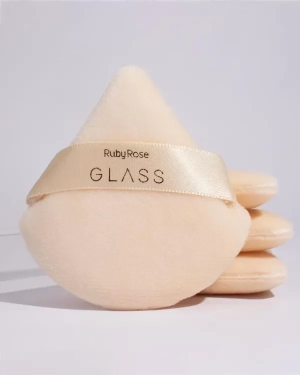 Producto - Esponja Powder Puf Linea Glass- RUBY ROSE