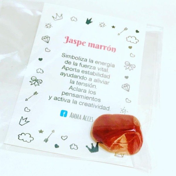 Producto - AMULETO Piedra Natural JASPE MARRON