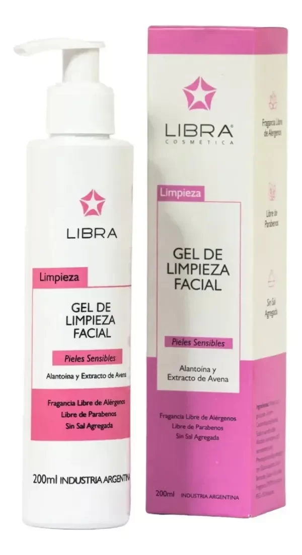 Producto - LIBRA  Gel De Limpieza Alantoina Y Extract De Avena  Tipo de piel Sensible