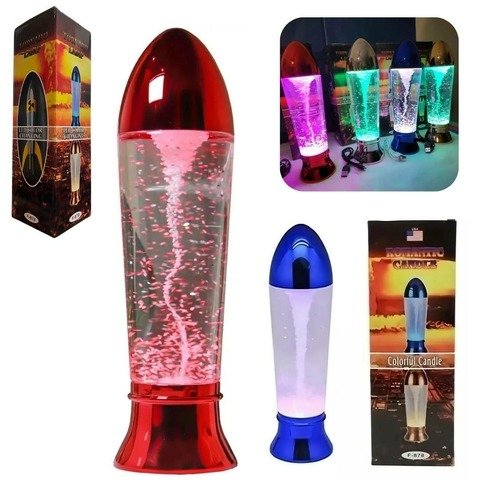 Producto - Lampara Velador Tornado Led Usb O Pilas, Cambia Color
