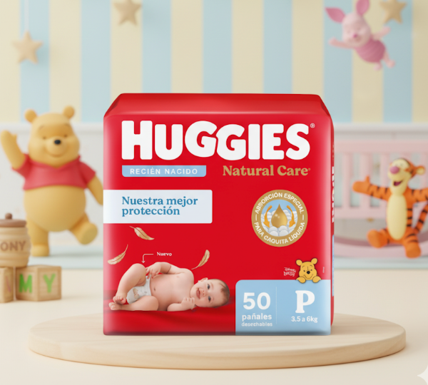 Producto - Huggies Natural Care P x50 unidades (hasta 6 kg)