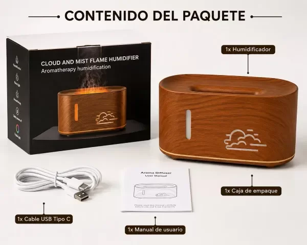 Producto - Humidificador Led sin filtro "Nube" - 1