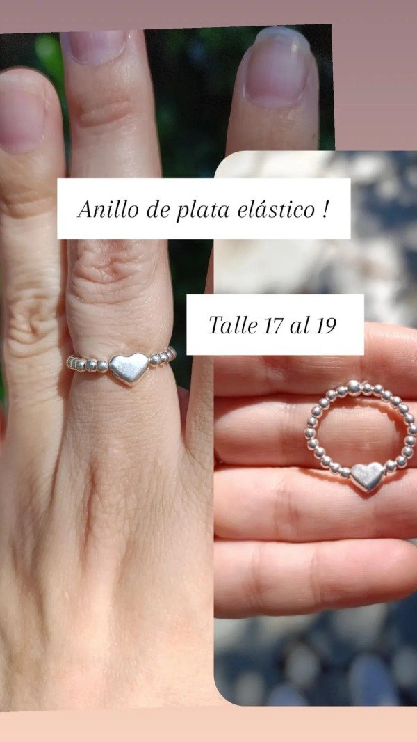 Producto - Anillo de plata 925 elástico