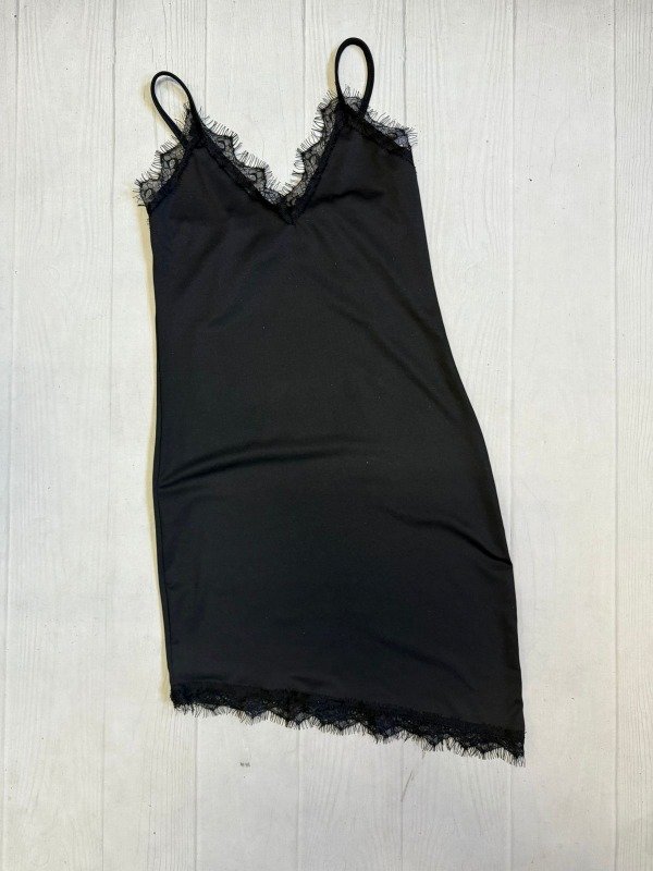 Producto - [8035] Vestido c/puntilla irregular lencero microfibra