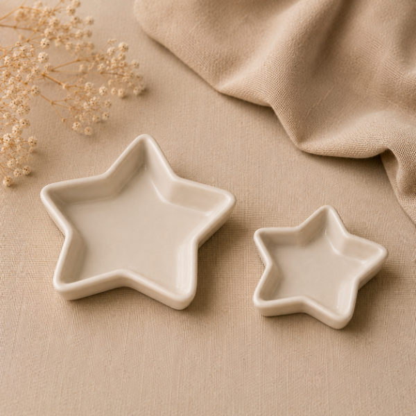 Producto - PLATITOS ESTRELLA PORCELANA -2 TAMAÑOS-