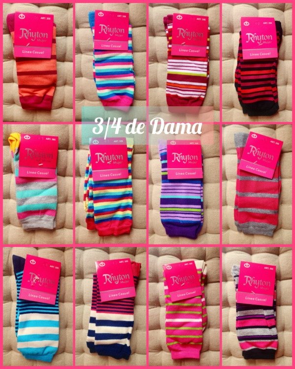 Producto - Medias de Dama 3/4 Rhyton 355