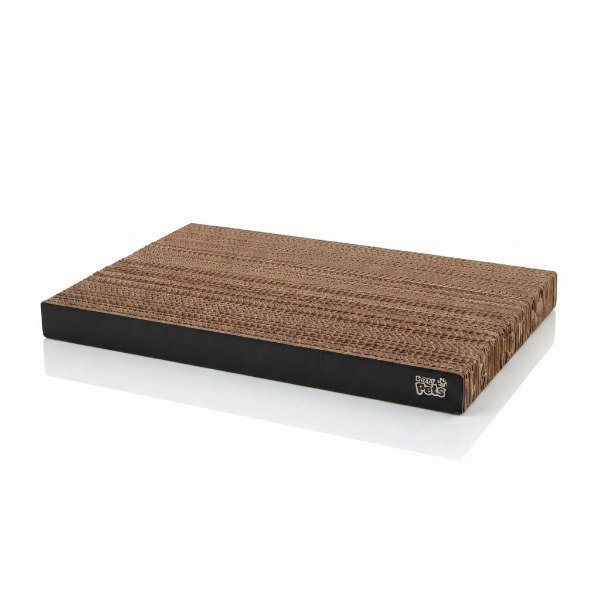 Producto - Rascador Carton Rectangular Borde Madera Extra Grande Poppy Pets
