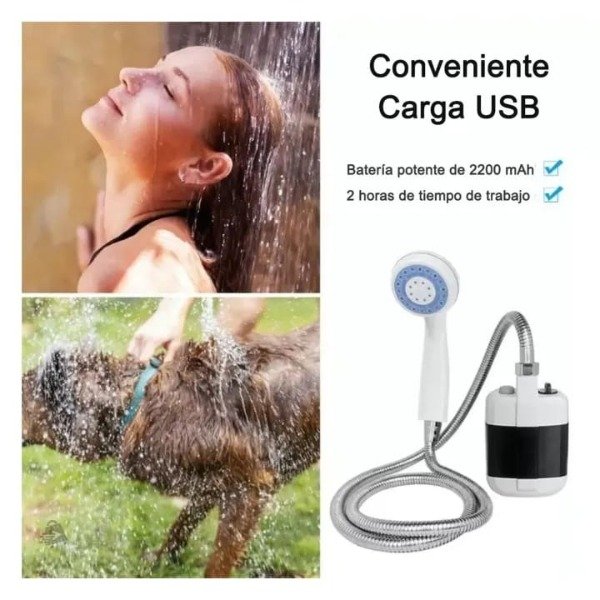 Producto - Ducha Portatil Regadera Para Camping Bomba Recargable - 1