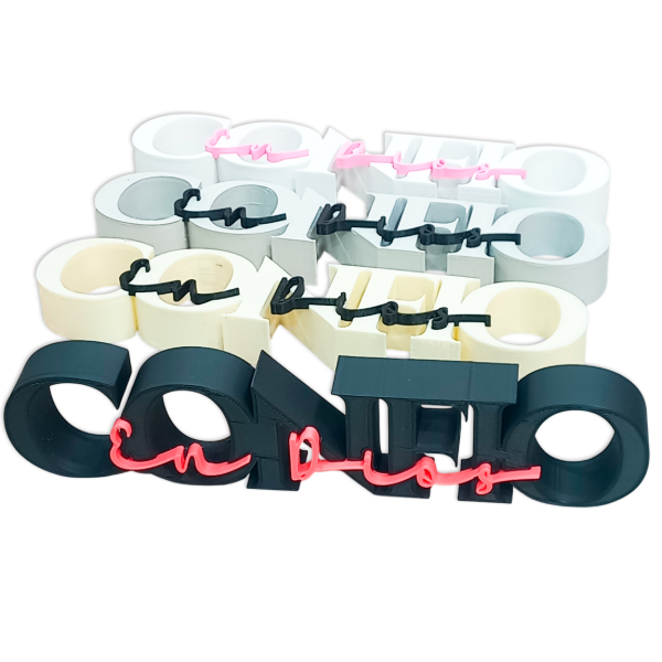 Producto - PROMO Adorno Para Escritorio 3D "CONFIO EN DIOS" (X1 UNIDAD)