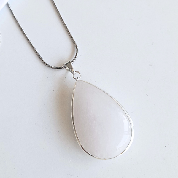 Producto - Collar Gota de Cuarzo Blanco