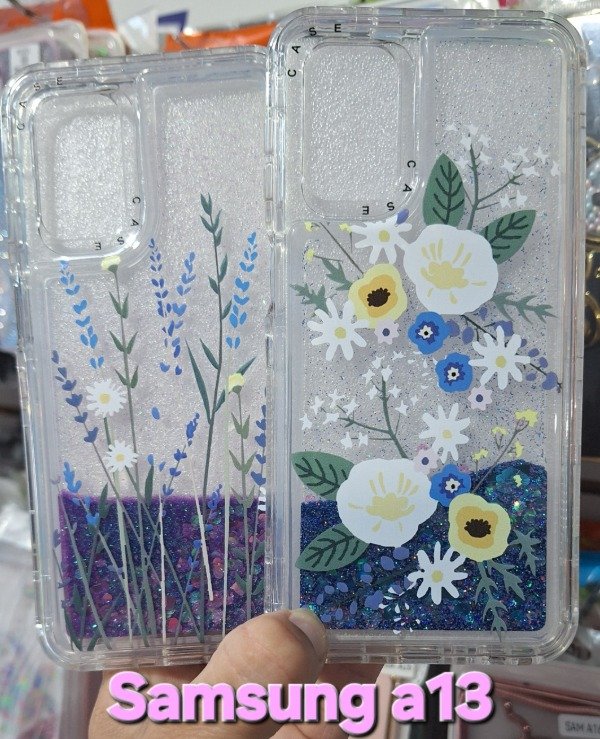 Producto - Fundas diseño glitter con agua reforzadas. Samsung a13