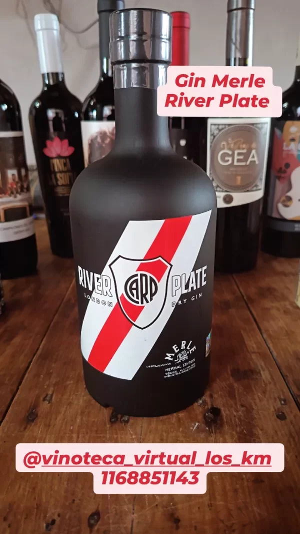 Producto - Gin Merle River Plate (750 Ml, negro)
