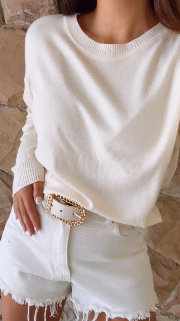 Producto - SWEATER BASICO (NATURAL)