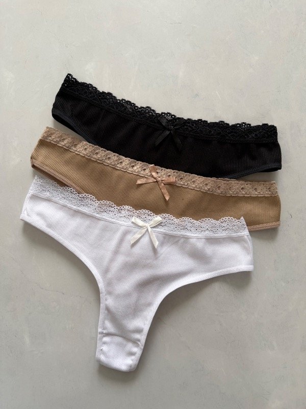Producto - Pack colaless Morley con puntilla