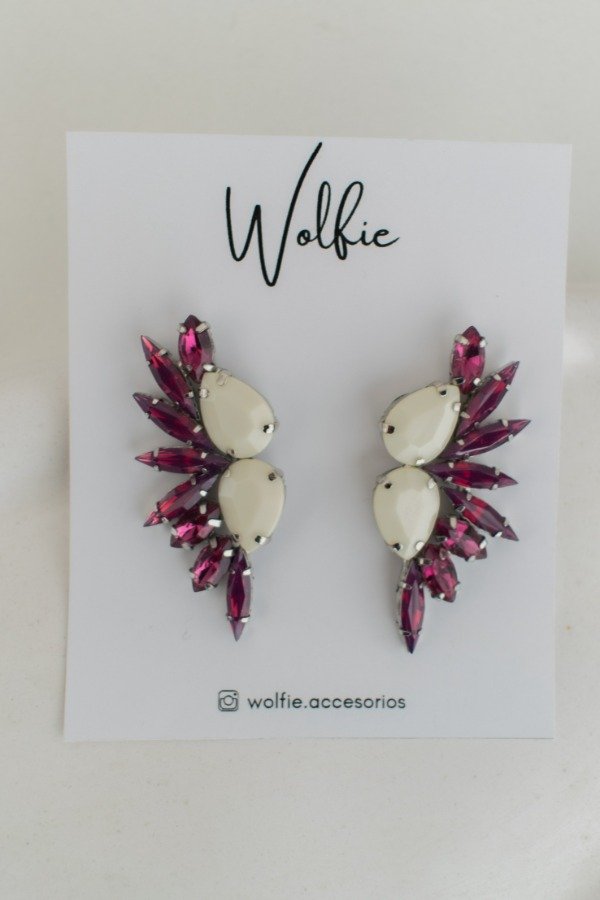 Producto - Aro AMBAR . crema y burgundy