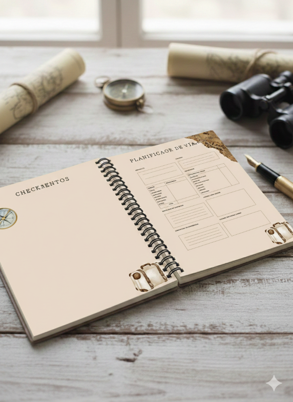 Producto - Planificador de Viaje Aventurero (PDF Imprimible). Modelo Viajero - 3